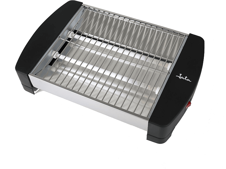 Tostador horizontal Jata TT587 de 2 barras de cuarzo. Laterales de acero  inoxidable. Gran superficie. Bandeja recogemigas extraíble. 400W