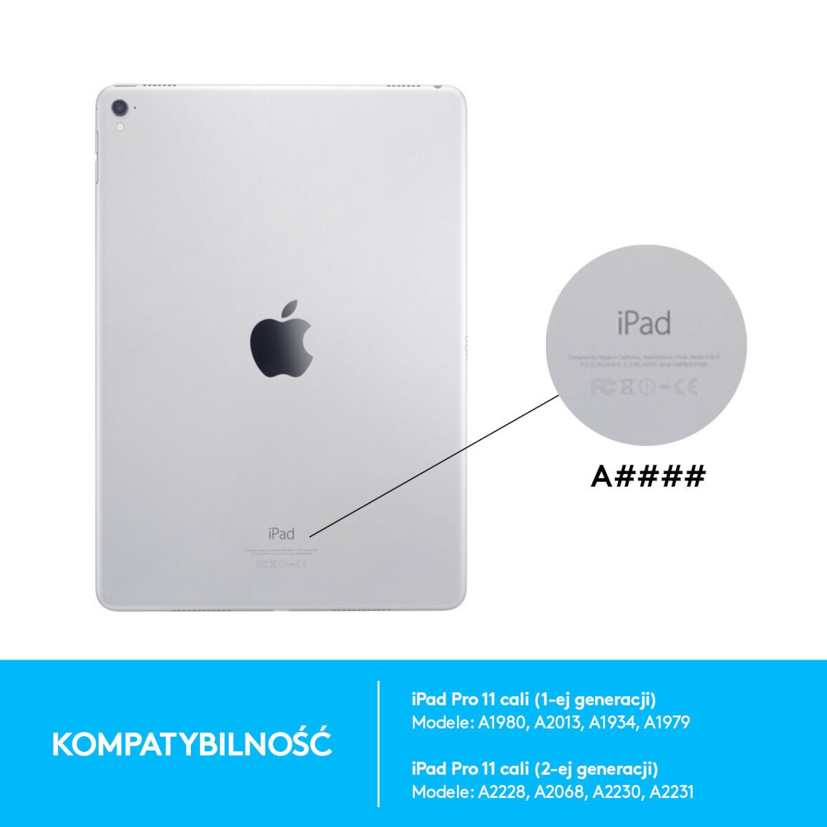 Etui z klawiaturą LOGITECH Slim Folio Pro 11 cali (1. 2. i 3. gen) Czarny 920-009689