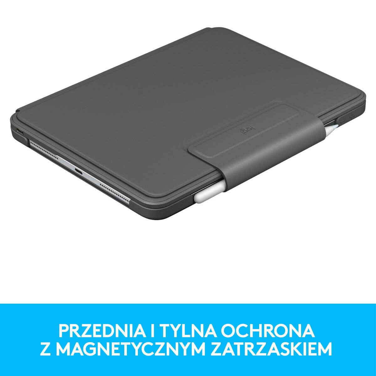 Etui z klawiaturą LOGITECH Slim Folio Pro 11 cali (1. 2. i 3. gen) Czarny 920-009689