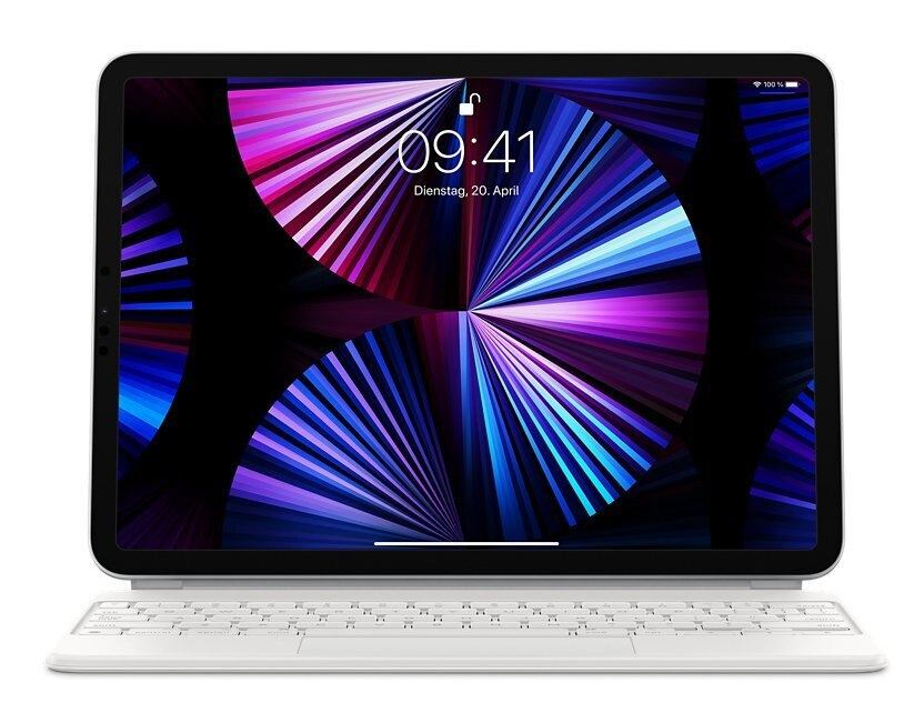 Klawiatura APPLE Magic Keyboard do iPada Pro 11 cali (3. generacji) i iPada Air (4. generacji) – niemiecki Biały MJQJ3D/A