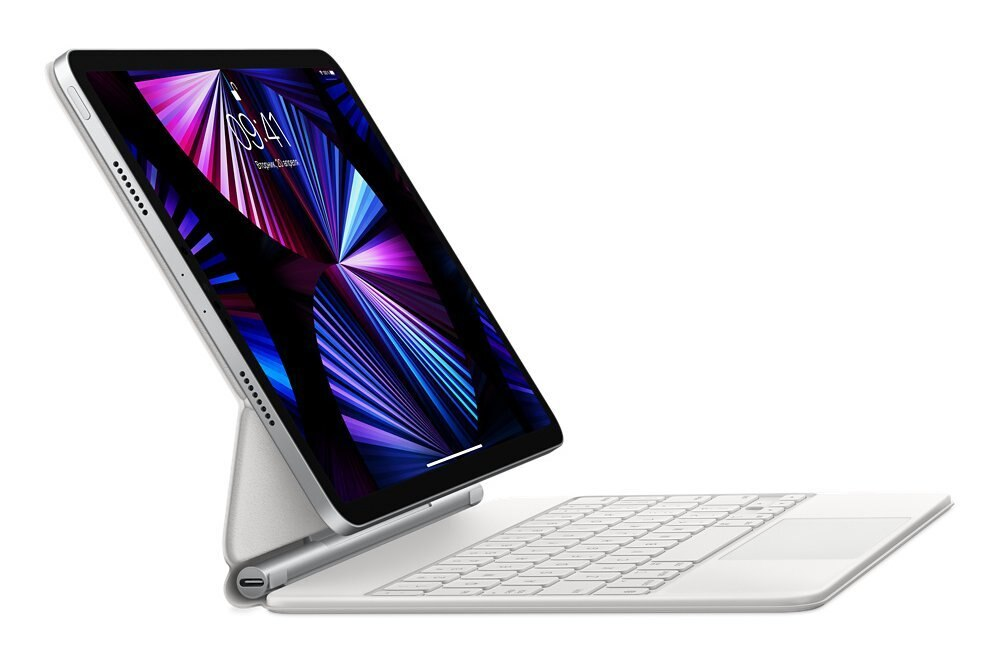 Klawiatura APPLE Magic Keyboard do iPada Pro 11 cali (3. generacji) i iPada Air (4. generacji) – rosyjski Biały MJQJ3RS/A