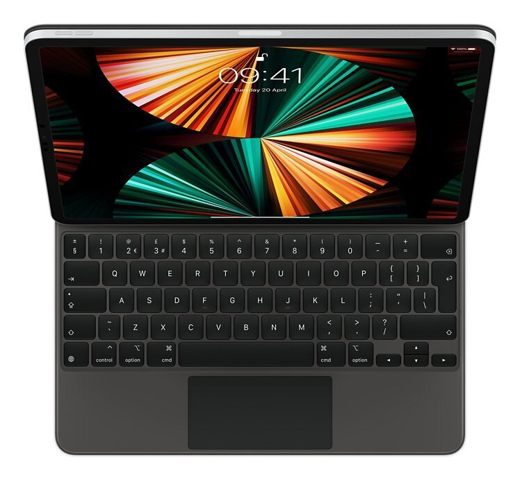 Klawiatura APPLE Magic Keyboard do iPada Pro 12.9 cala (5. generacji) – angielski (Wielka Brytania) Czarny MJQK3B/A