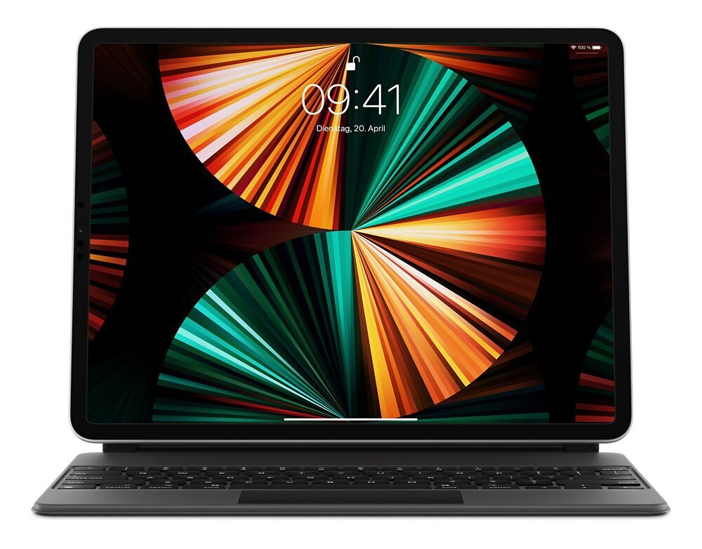 Klawiatura APPLE Magic Keyboard do iPada Pro 12.9 cala (5. generacji) – niemiecki Czarny MJQK3D/A
