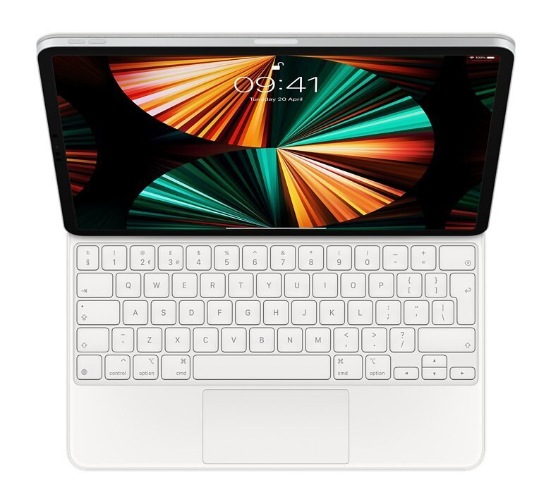 Klawiatura APPLE Magic Keyboard do iPada Pro 12.9 cala (5. generacji) – angielski (Wielka Brytania) Biały MJQL3B/A