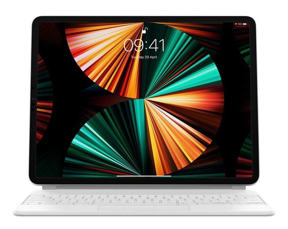 Klawiatura APPLE Magic Keyboard do iPada Pro 12.9 cala (5. generacji) – angielski (Wielka Brytania) Biały MJQL3B/A