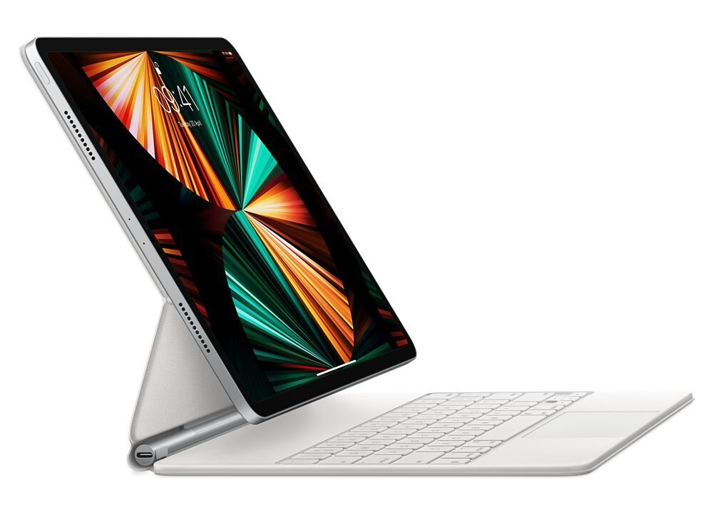 Klawiatura APPLE Magic Keyboard do iPada Pro 12.9 cala (5. generacji) – angielski (Wielka Brytania) Biały MJQL3B/A