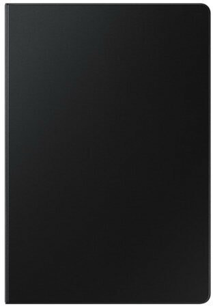 Czarny tablet leżący płasko. Ekran nie jest widoczny.