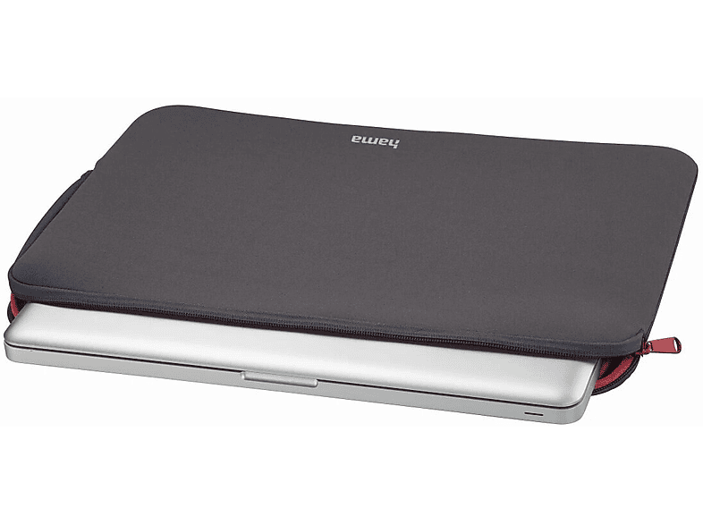Etui do laptopa HAMA Neoprene 13.3 cali Szaro-czerwony – zdjęcie 2