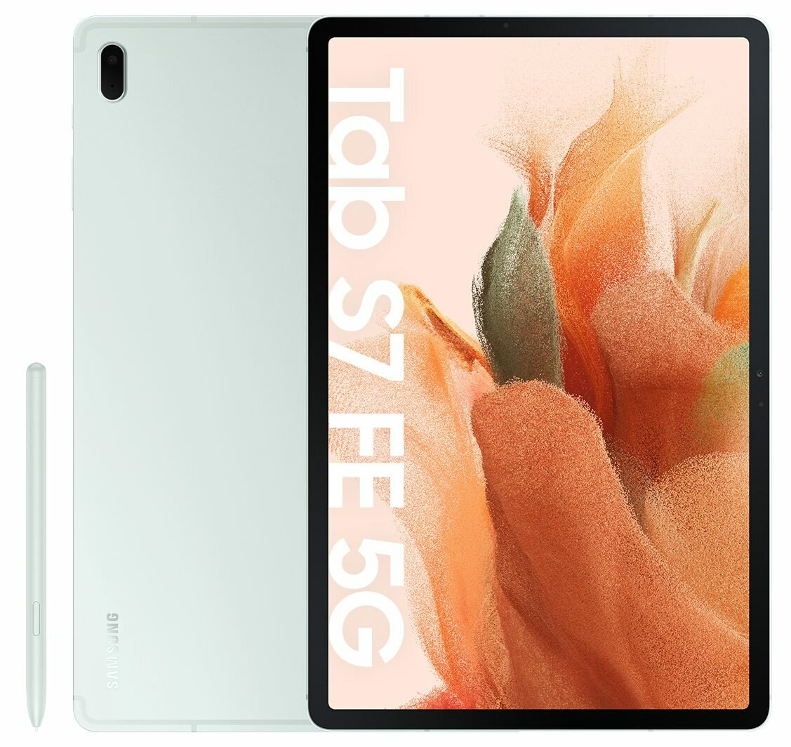Tablet SAMSUNG Galaxy Tab S7 FE 12.4 5G 6GB/128GB Zielony SM-T736BLGEEUE + rysik S-Pen