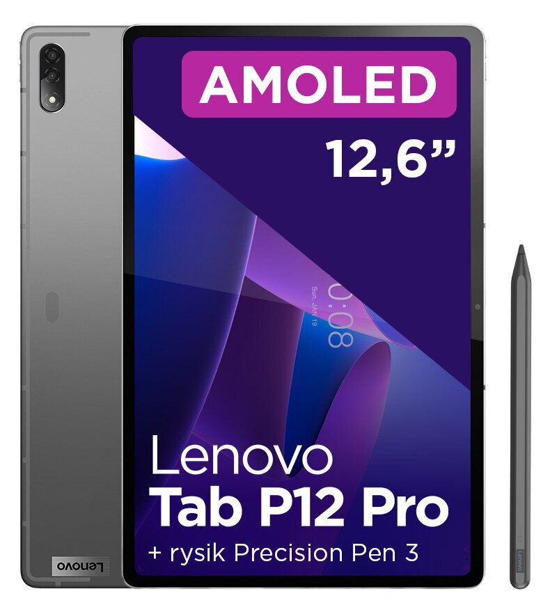 Tablet LENOVO Tab P12 PRO 2.5K 12.6 6GB/128GB Wi-Fi + rysik