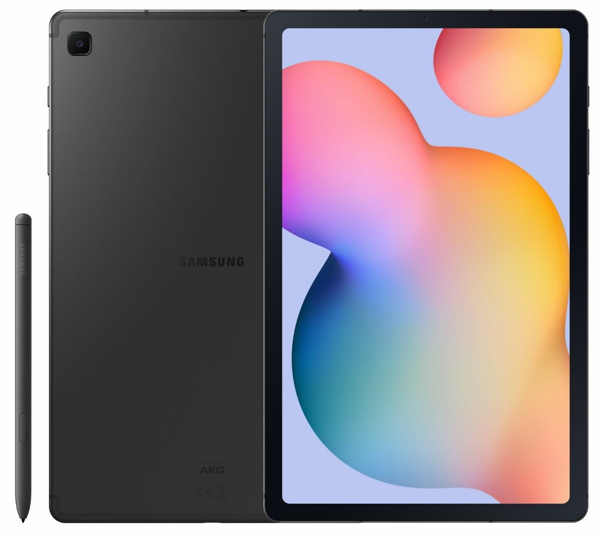 Tablet, rysik i widok z tyłu tabletu.
