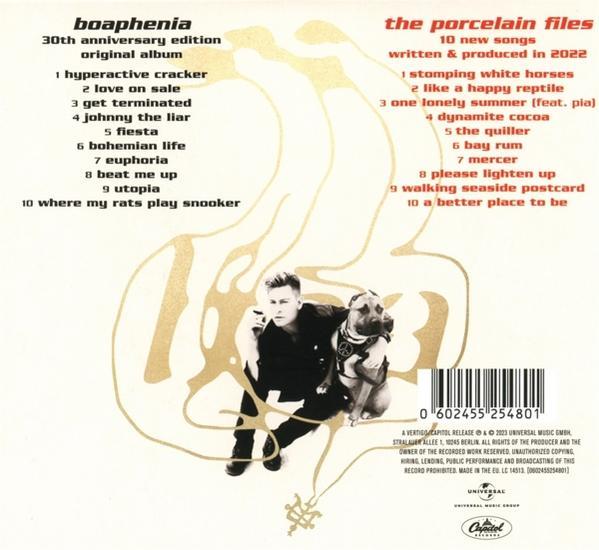 CD-Cover, ein Mann mit Hund, Albumtracks. Der Albumtitel und der Künstlername stehen oben.