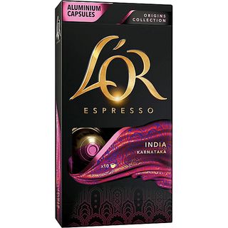 Cápsulas monodosis - L'OR ESPRESSO India Karnataka, Pack 10, Compatibles con Nespresso
