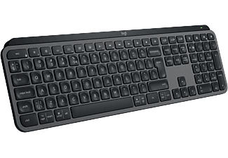 LOGITECH MX Keys S vezeték nélküli BT billentyűzet, háttérvilágítás, US Angol, grafitszürke (920-011587)