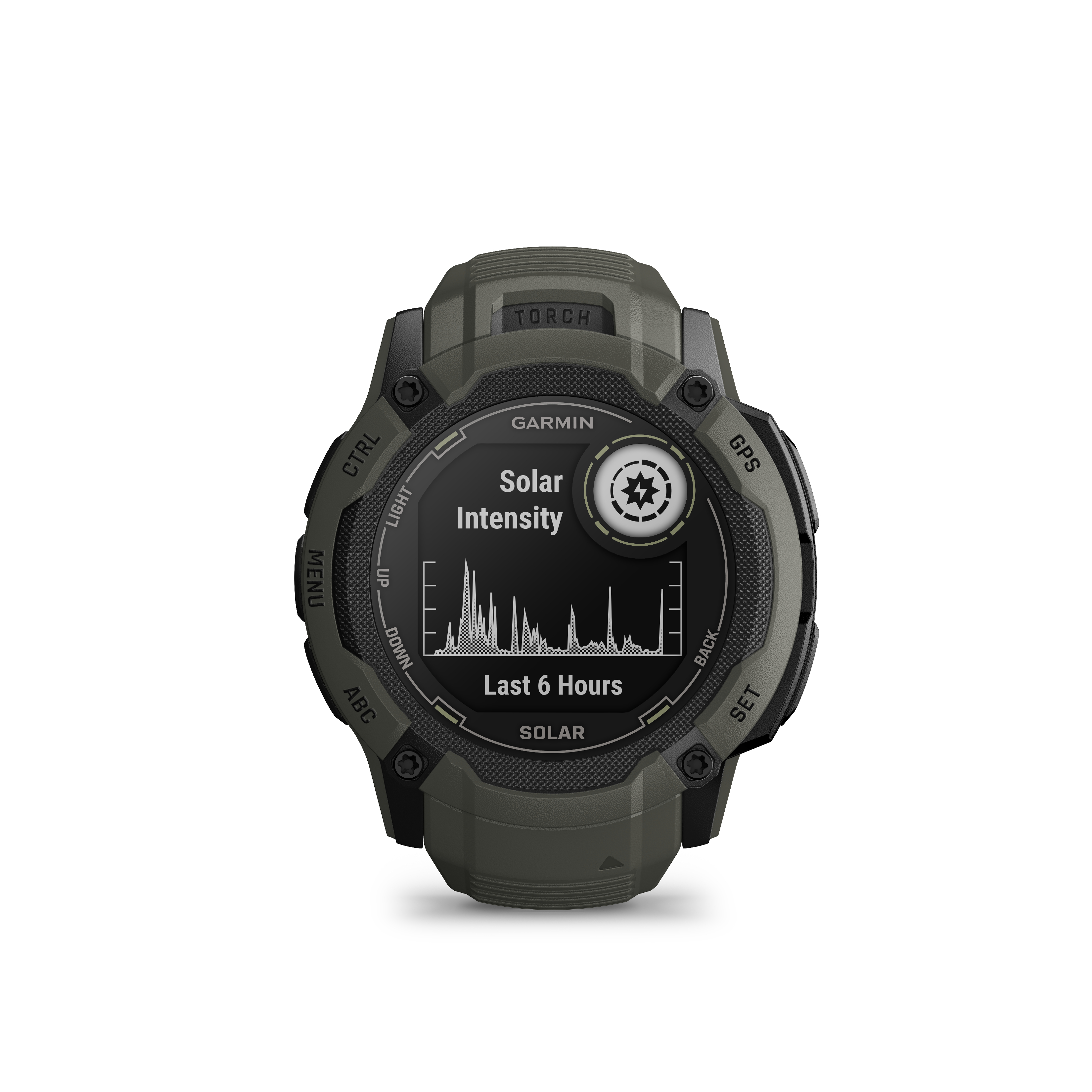 GARMIN Instinct 2X Solar Smartwatch Silikon, 26 mm, Moosgrün