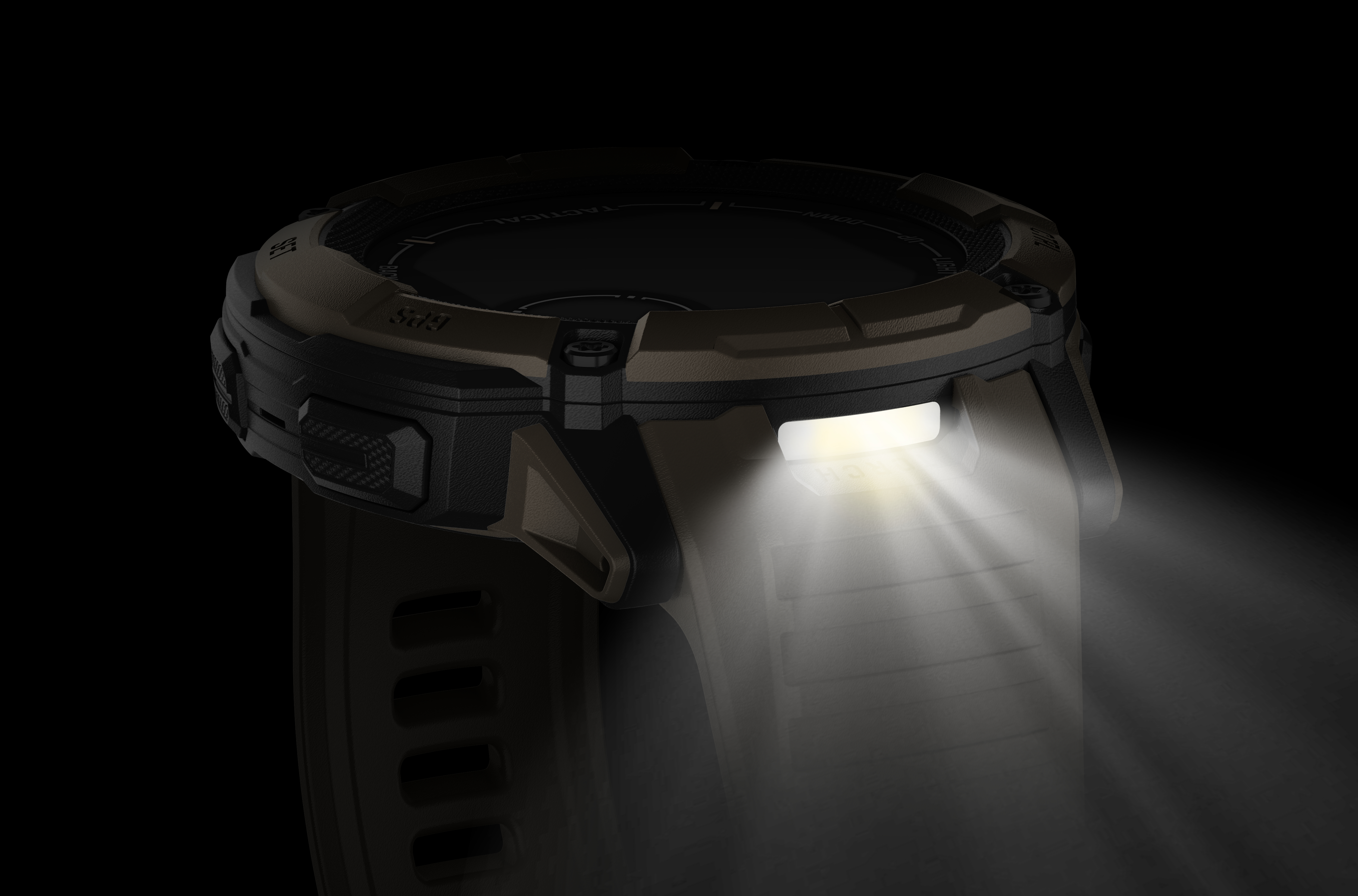 mm, Instinct 26 Edition Tactical Solar 2X Schwarz GARMIN Smartwatch Silikon,