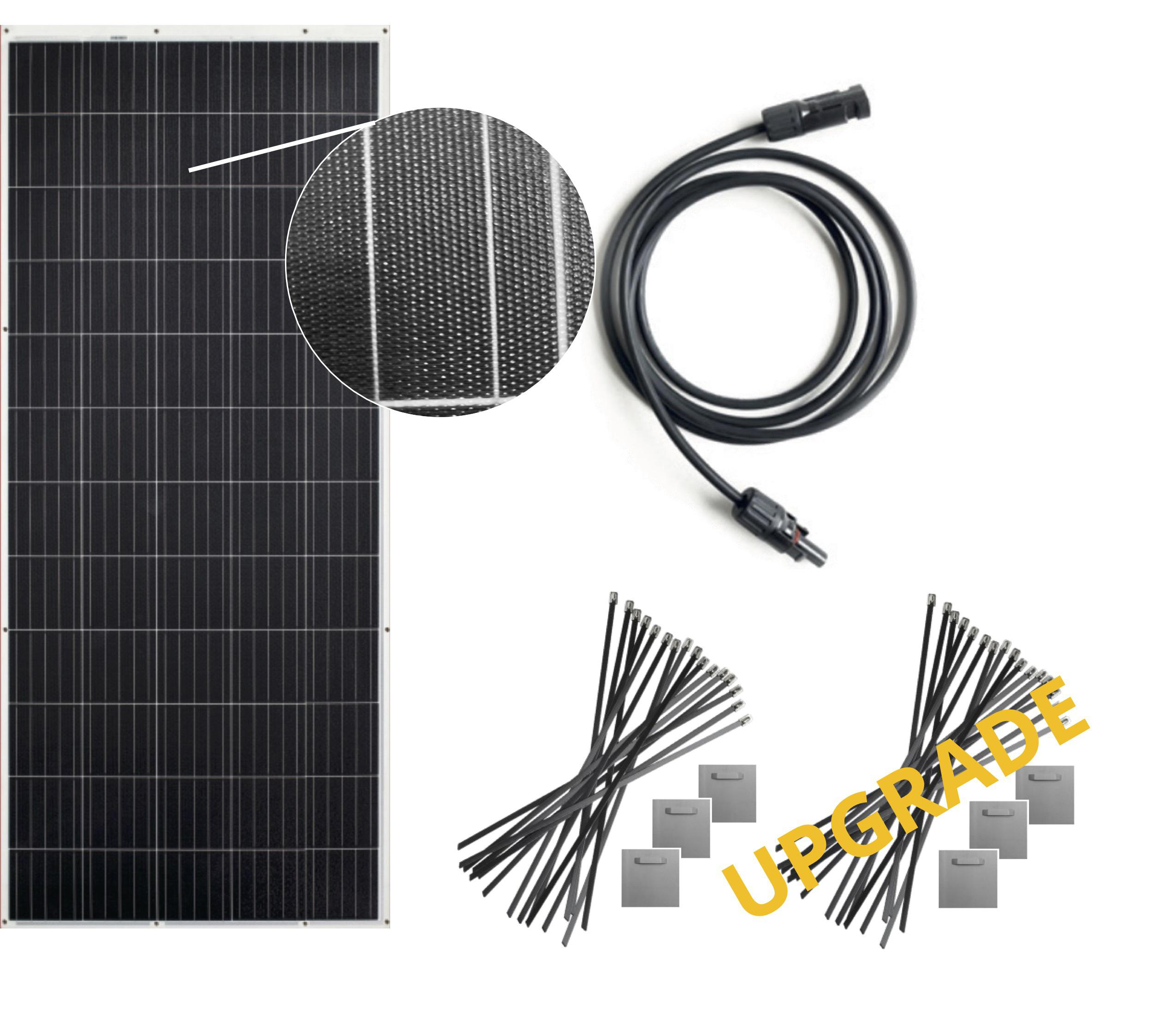 Ergänzungsmodul FLEX 310W-1 OSNATECH 600 UPGRADE für Mini-PV-Set Balkon-Solaranlage \