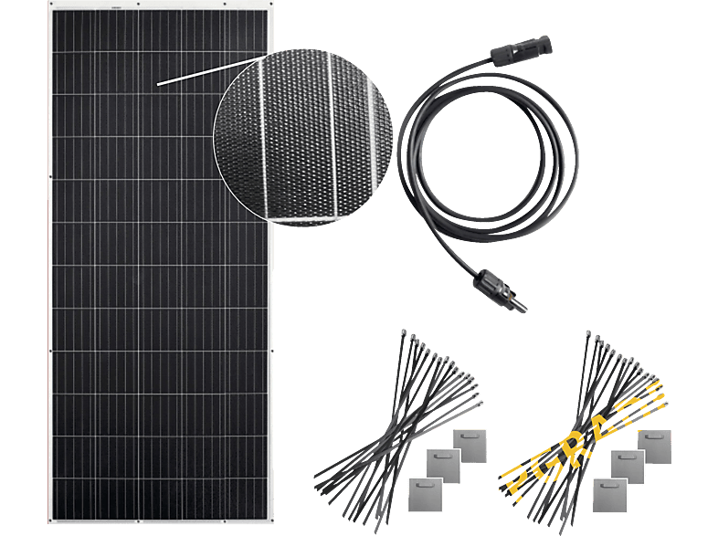 OSNATECH Ergänzungsmodul Balkon-Solaranlage für 600 FLEX 310W-1 UPGRADE Mini-PV-Set \