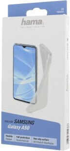 Opakowanie etui na telefon Samsung Galaxy A50, przezroczysty plastik.