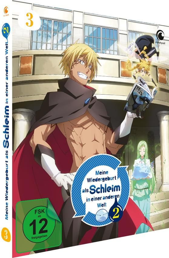 DVD-Cover des Animes. Eine Figur mit blonden Haaren und einem Umhang steht vor einem Gebäude.
