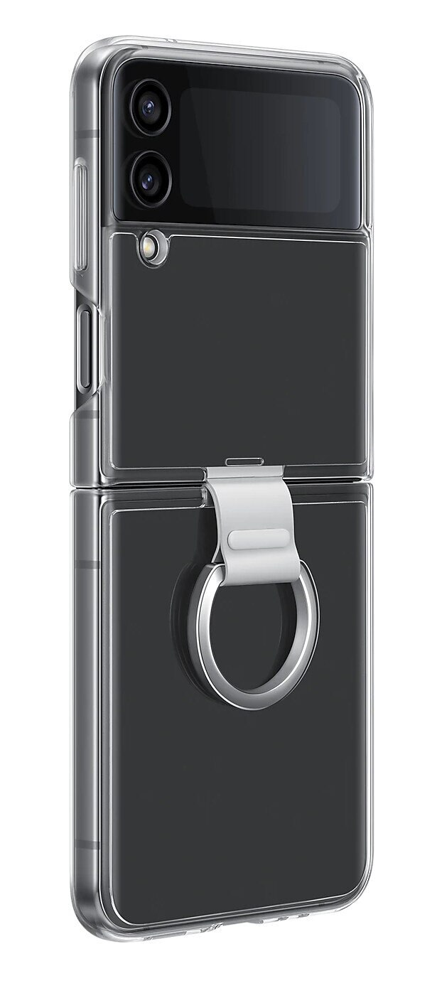 Etui SAMSUNG Clear Cover z pierścieniem do Galaxy Z Flip4 5G Przezroczysty PROSTO