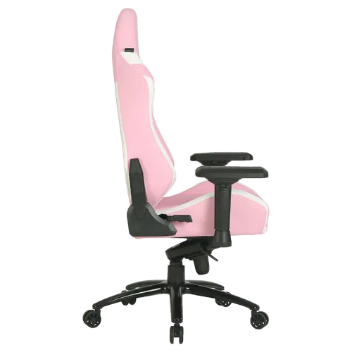 Silla gaming - Newskill Neith, Cojín Lumbar y Cervical, 150 kg, Reposabrazos Acolchados 4D, Piel sintética, Rosa y Negro