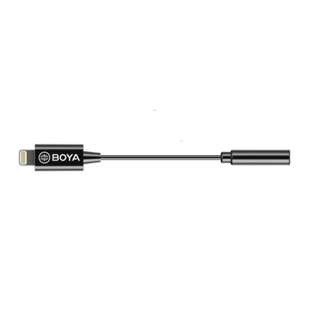 BOYA BY-K3 Apple Lightning 3.5mm Ses Çevirici Siyah
