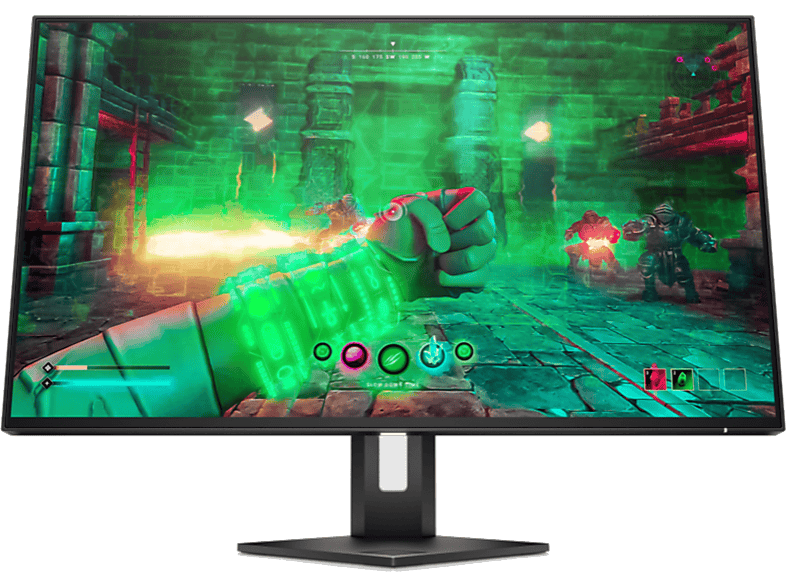 Monitor gaming - HP OMEN 27, 27, Full HD, 1 ms, 165 Hz, 2 HDMI 2.0; 1  DisplayPort™ 1.4; IPS, HP Eye Ease, AMD FreeSync™, Negro