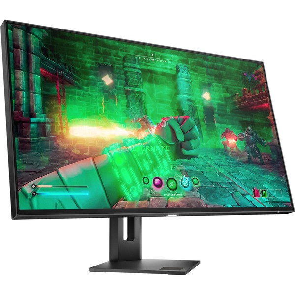 Monitor gaming - HP OMEN 27u, 27" UHD (4K), 144 Hz, 1 ms, IPS, 2 USB-A, FreeSync ™ Premium Pro, Altura ajustable, Altavoces incorporados, Negro