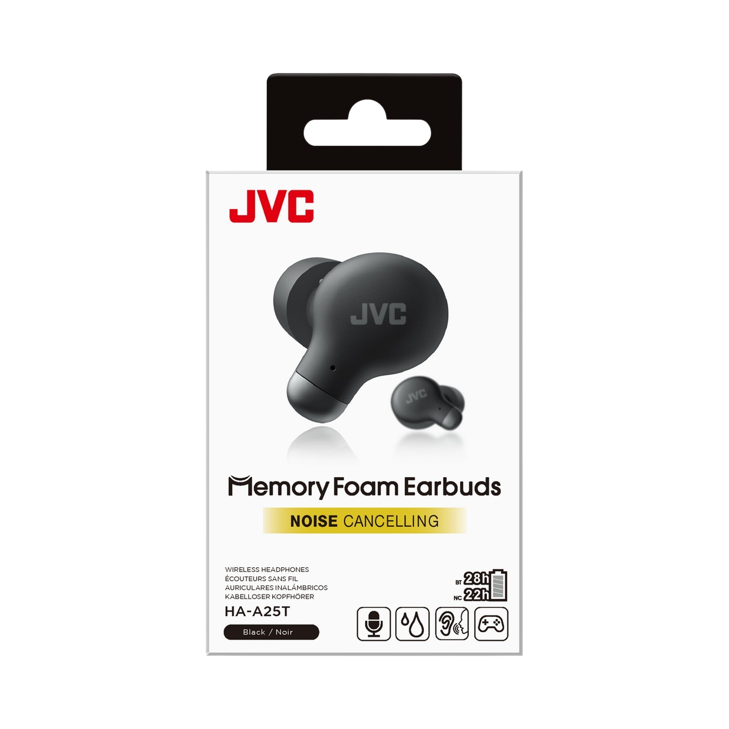 JVC Draadloze oortjes Zwart (HA-A25T-BN-E) In-ear Draadloze oortjes Zwart