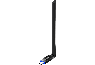 TENDA AC650 kétsávos USB Wi-Fi adapter, 6 dBi külső antenna, fekete (U10)