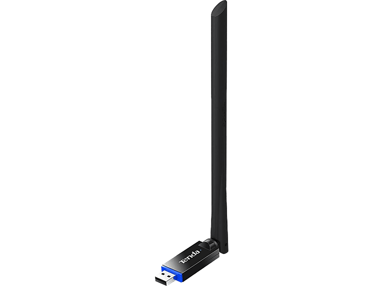 TENDA AC650 kétsávos USB Wi-Fi adapter, 6 dBi külső antenna, fekete (U10)