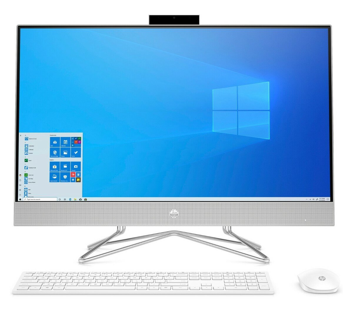 Komputer All-in-One HP 27-dp0004nw FHD Ryzen 5 4500U/8GB/512GB SSD/INT/Win10H Srebrny