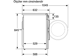 PROFILO CGA142X0TR A Enerji Sınıfı 9 Kg 1200 Devir Çamaşır Makinesi Beyaz_5