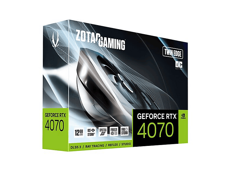 ZOTAC GeForce RTX 4070 Twin Edge OC 12GB 192Bit GDDR6X Nvidia