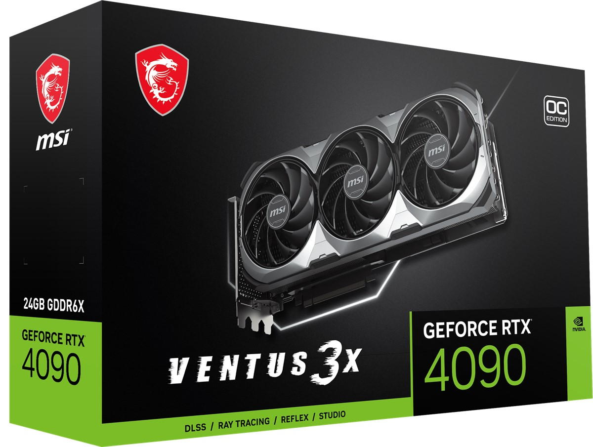 MSI GeForce RTX 4090 Ventus 3X 24G OC 24GB 384Bit GDDR6X Ekran