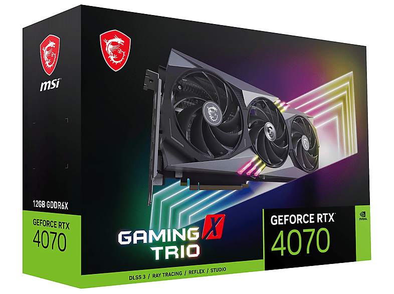 MSI GeForce RTX 4070 Gaming X Trio 12GB 192Bit GDDR6X Ekran Kartı