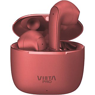 Auriculares True Wireless - Vieta Pro Fit 2, Bluetooth 5.3, Touch Control, Asistente de voz, 20 h, Rojo