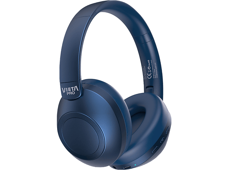 Auriculares inalámbricos  Vieta Pro Way VHPBT190MG, De diadema, Bluetooth,  Hasta 40 horas, Plegables, Granate