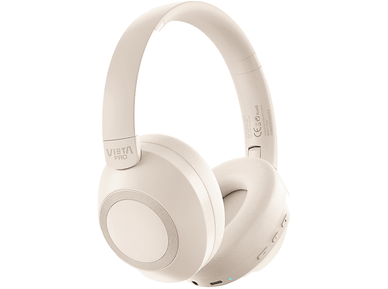 Auriculares inalámbricos  Vieta Pro Way 3, Dual Pairing, Gaming Mode,  Doble plegado, 50 hs, Blanco