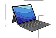 LOGITECH Toetsenbordcover Combo Touch iPad Pro 11" AZERTY Grijs (920-010144)