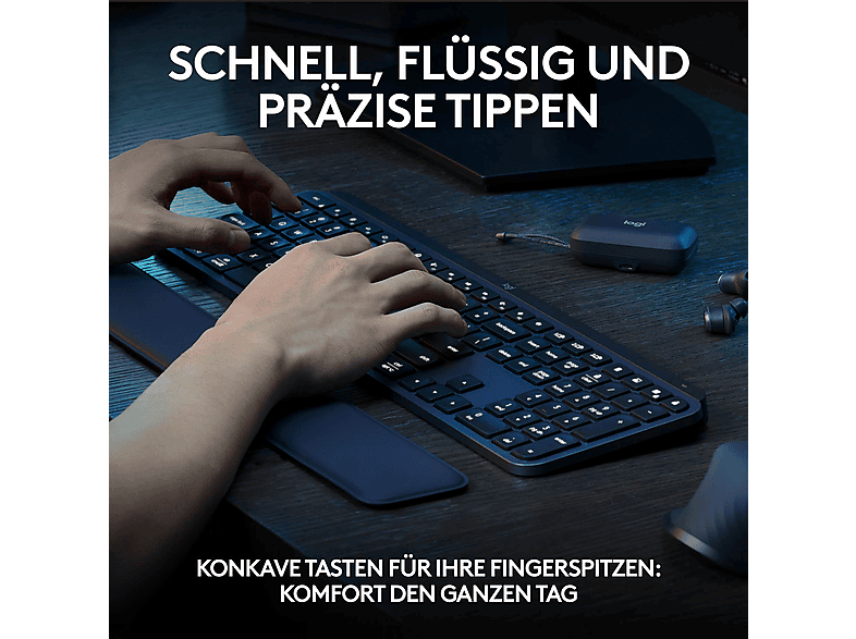 Thumbnail - LOGITECH MX Keys S Plus für Windows PC, Linux, Chrome, Mac, Tastatur, Sonstiges, kabellos, Graphite