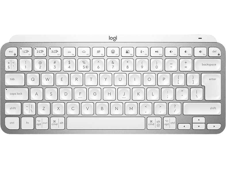 Logitech Draadloos Toetsenbord Mx Keys Mini Illuminated Azerty Fr Pale Grey (920-010483)