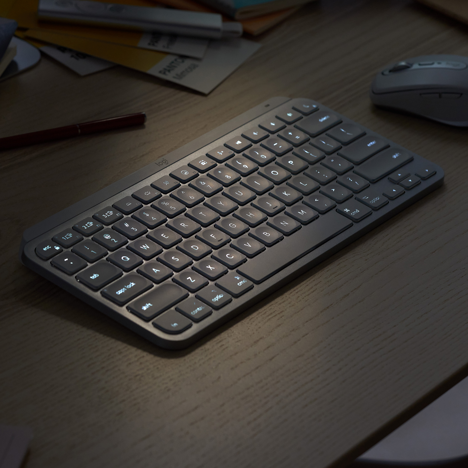 LOGITECH Draadloos toetsenbord MX Keys Mini Illuminated QWERTZU Graphite (920-010482)