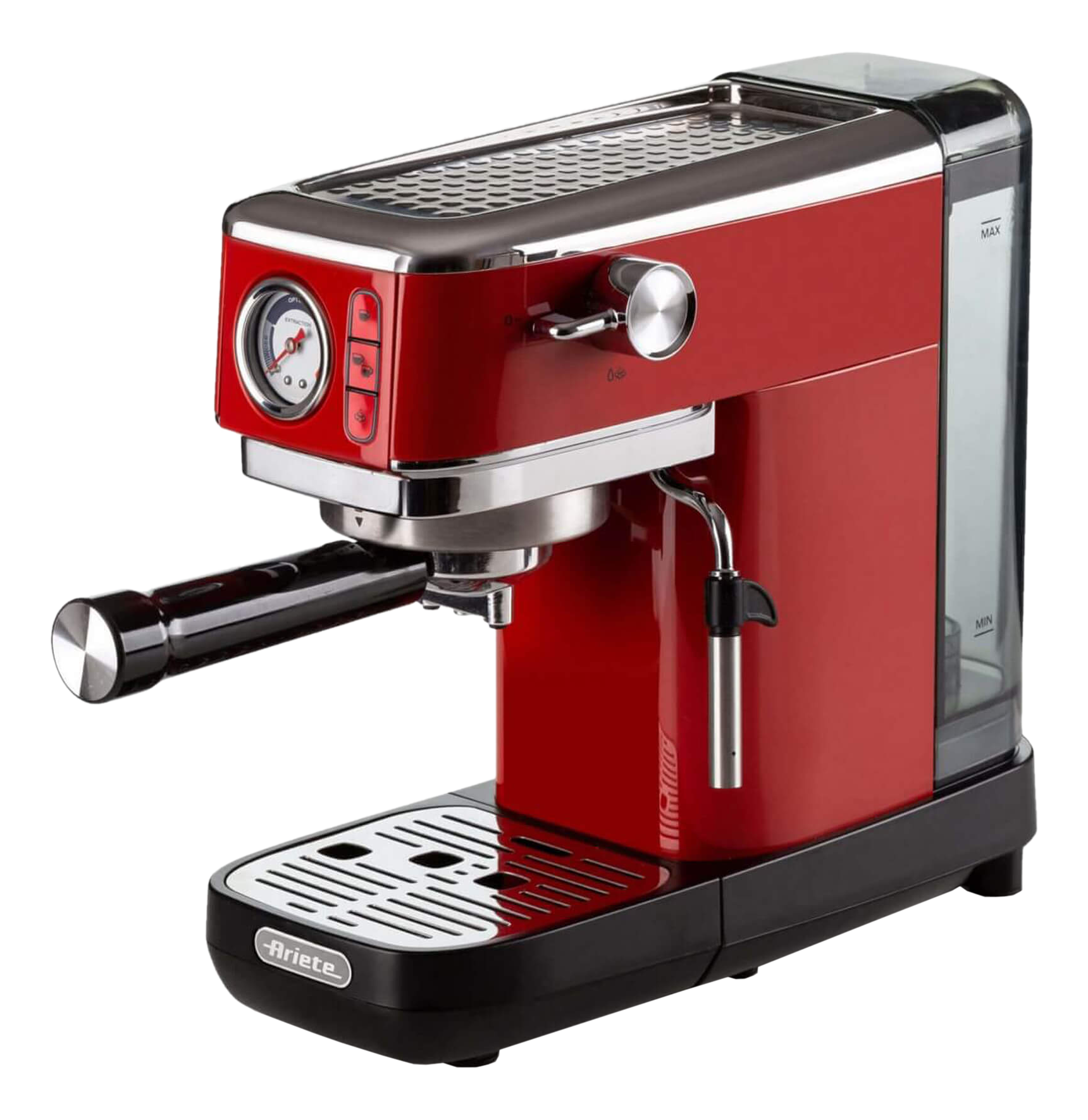 ARIETE 1381 Slim Moderna - Espressomaschine (Rot)