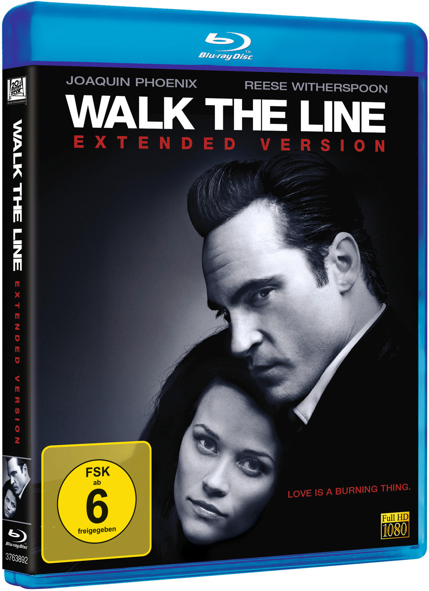 DVD-Cover von 'Walk the Line' mit Joaquin Phoenix und Reese Witherspoon.