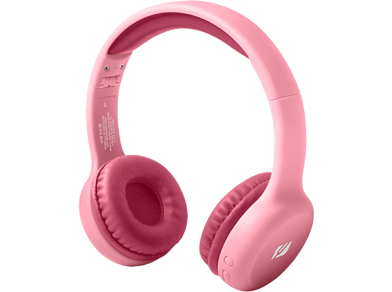 MUSE M-215 BTP - Bluetooth Kinderkopfhörer (On-ear, Rosa)