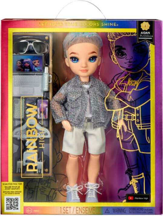 Lalka MGA ENTERTAINMENT Rainbow High Fashion Aidan Russell (Purple)