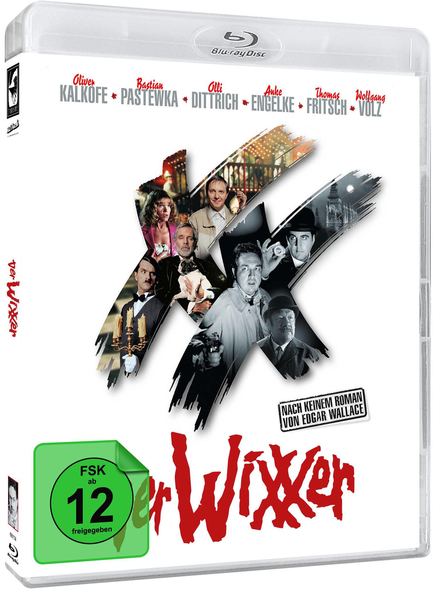DVD-Hülle von 'Der Wixxer'. Enthält eine Collage von Schauspielern und Bildern aus dem Film.
