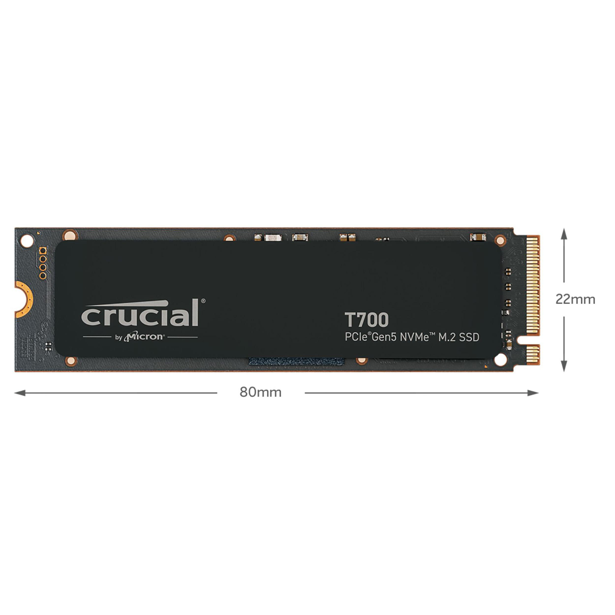 NVMe T700 1 intern SSD SSD, PCIe M.2, Gen5 CRUCIAL TB